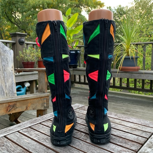 Converse Chuck Taylor All Star XXHi Neon Multicolor Colorful High Top Sneakers 6 - Picture 8 of 14